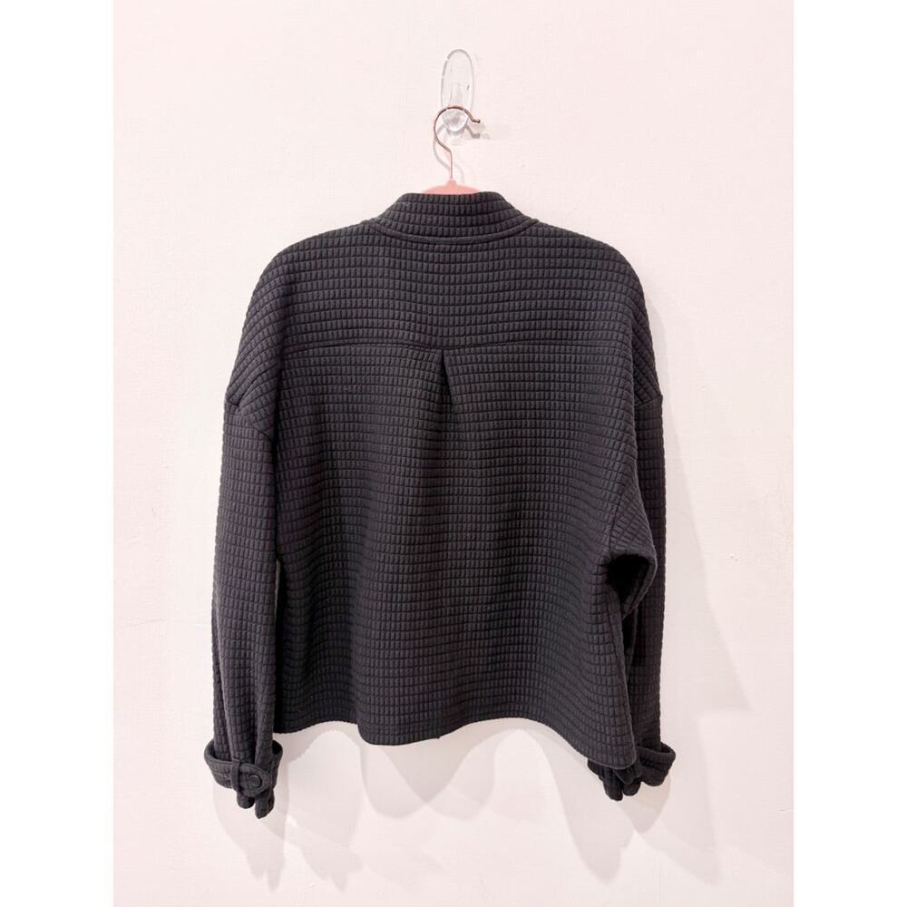 Devon Windsor Roxy Waffle Full Zip Oversized Jack… - image 5